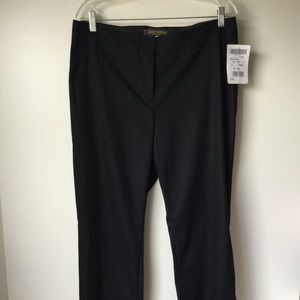 NWT LOUIS VUITTON Uniformes Flat Front Trouser Dress Pants W34 Sz 44 Black